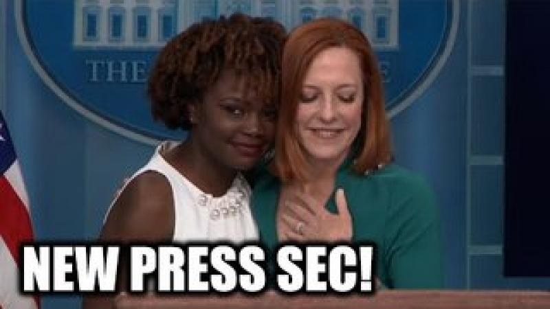 Jen Psaki OUT, Karine Jean-Pierre IN! BEST CLIPS! Are You A Racist? First Day Blues!