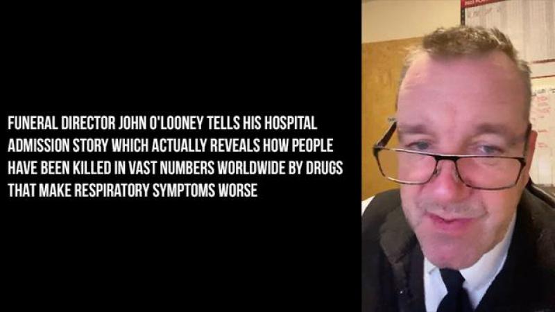 Funeral Director John O#x27;Looney tells his hospital admission story
