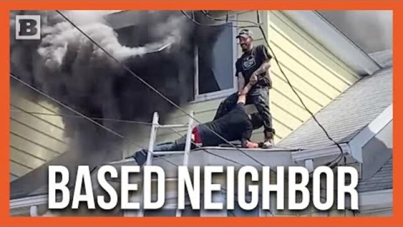 "Come On, Buddy, Get Out!" Hero Neighbor Rescues Woman and Elderly Man from Burning Home