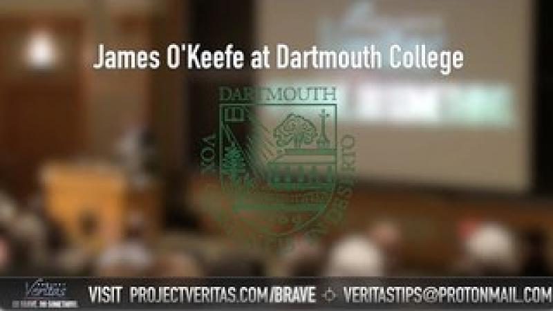 James OKeefe speaks at Dartmouth College