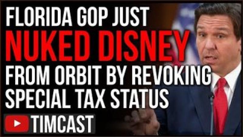 GOP NUKES Disney From Orbit Revoking Special Tax Status, Disney Gets Woke Goes Broke As Stock TANK..